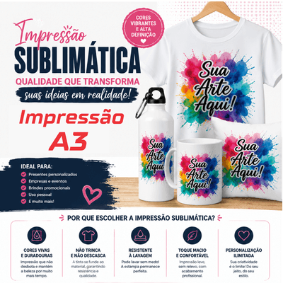 IMPRESSÃO SUBLIMATICA TAMANHO A1