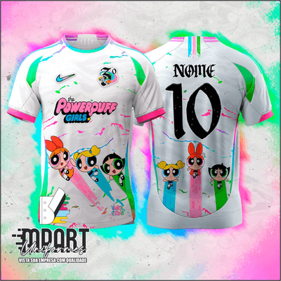 CAMISA INTERCLASSE MENINAS SUPER PODEROSAS WHITE