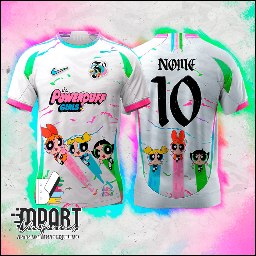 CAMISA INTERCLASSE MENINAS SUPER PODEROSAS WHITE