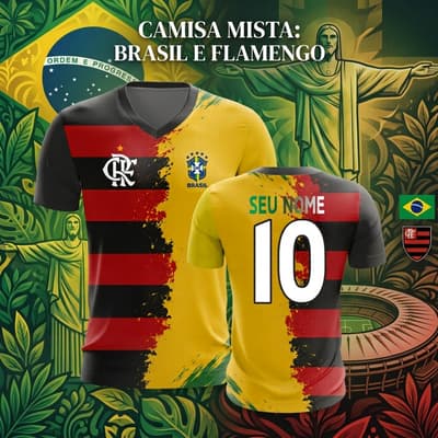 CAMISA BRASIL FLAMENGO