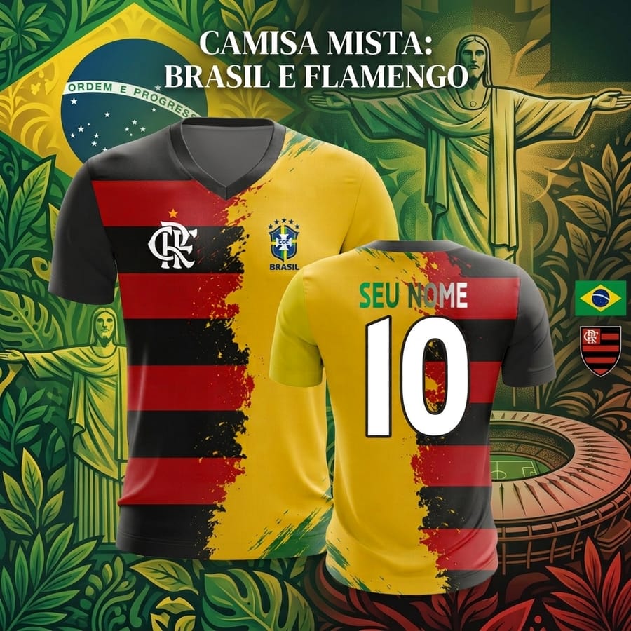 CAMISA BRASIL FLAMENGO