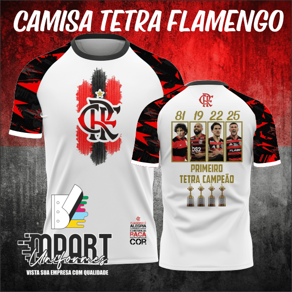 CAMISA FLAMENGO TETRA LIBERTADORES